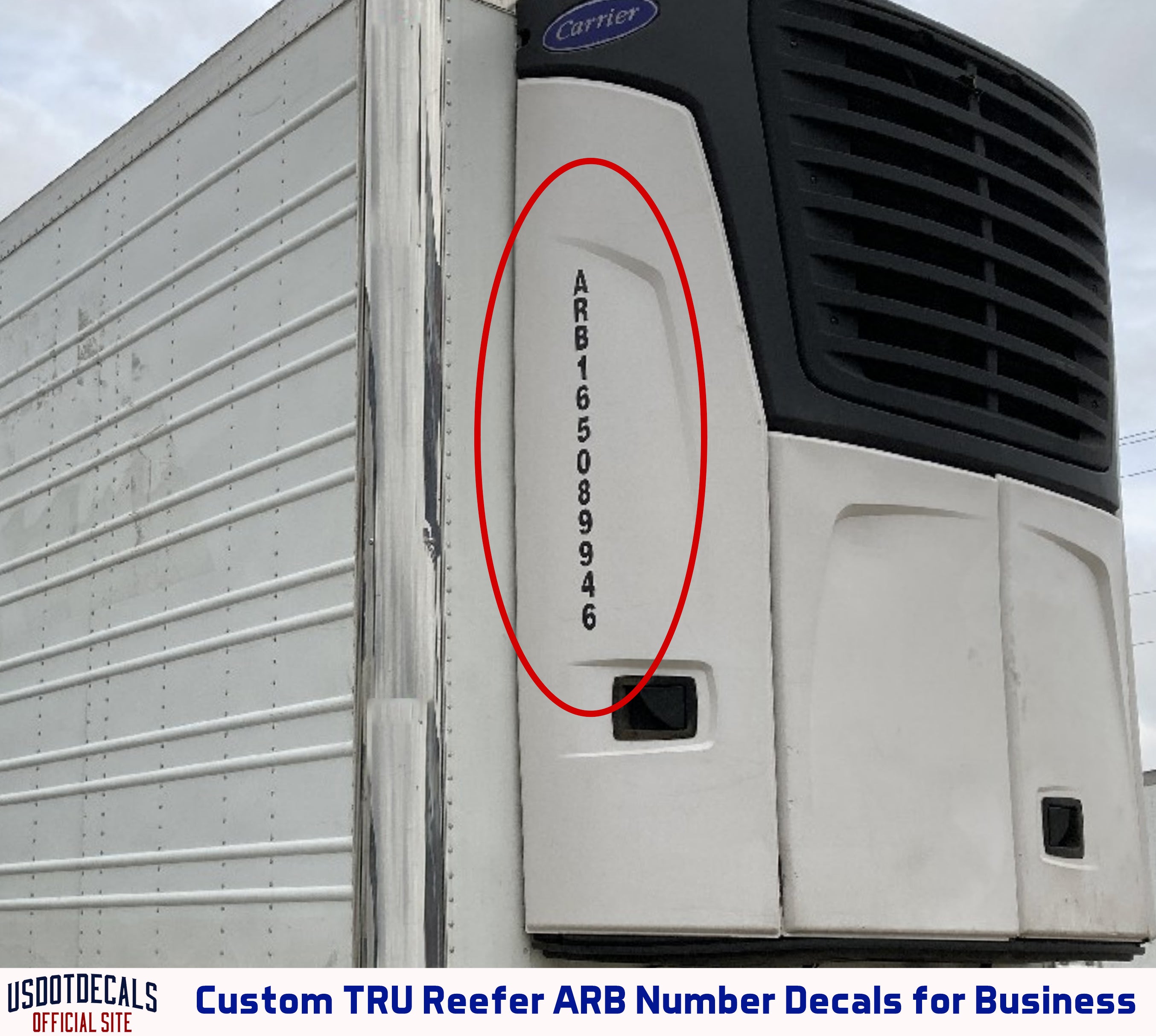 arb reefer number decal