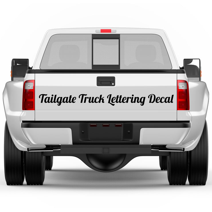 Tailgate Custom  Truck  Lettering Decal  USDOT Decals 