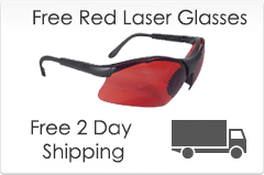 free laser glasses and 2 day shipping