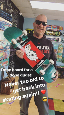 Happy Skateboarder at Never Ever Boards