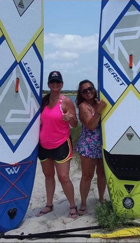 Paddle Boarding with Never Ever Boards on Oak Island
