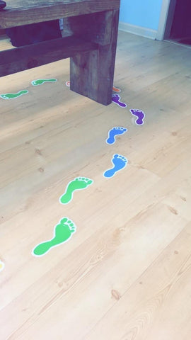 footprints in never ever boards