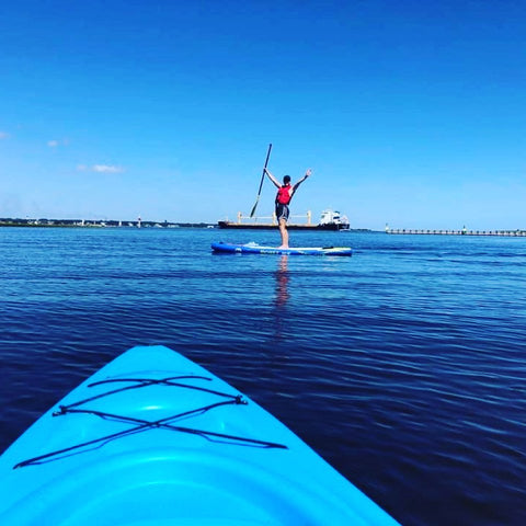 Paddle Boarding on Oak Island