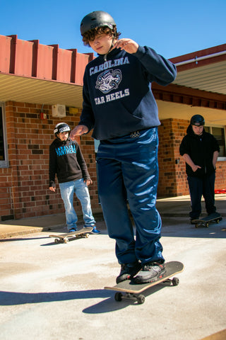 South Brunswick High School Student on a Skateboard