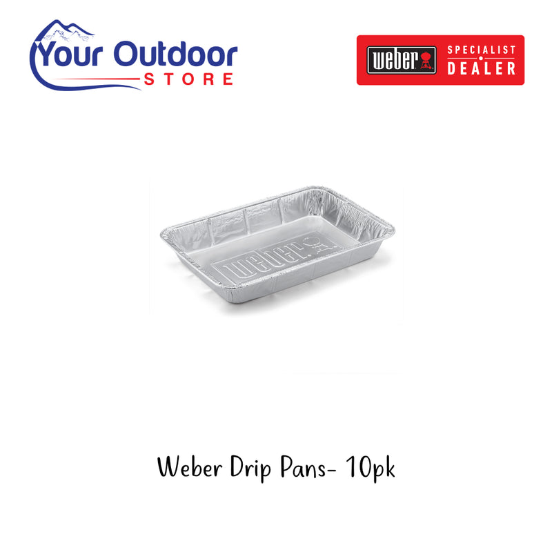 Weber Large Aluminum Drip Pans 10-pack