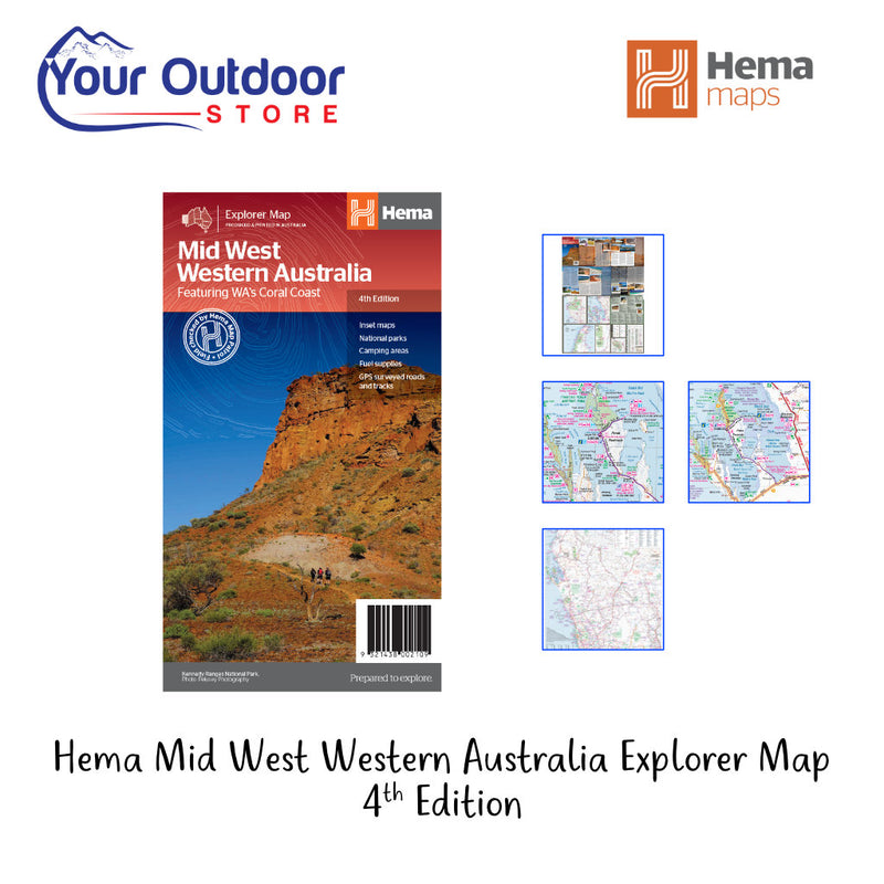 Naar behoren Draad half acht Hema Mid West Western Australia State Map 4th Edition | Your Outdoor Store