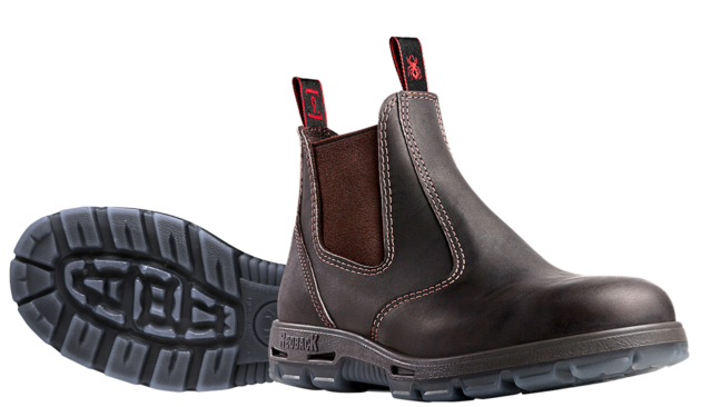 redback bobcat safety boots claret