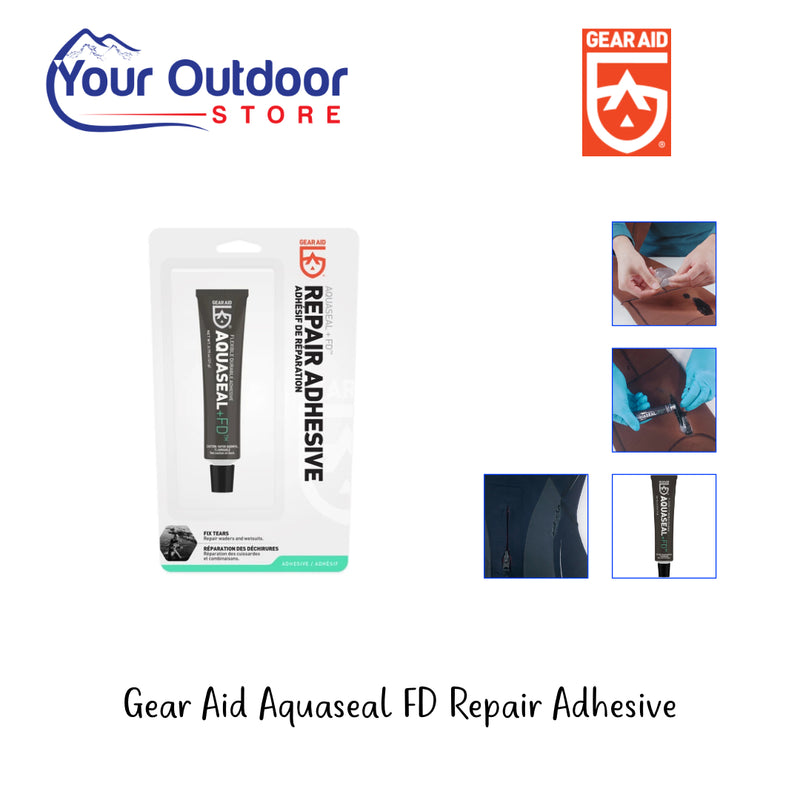 Gear Aid Aquaseal FD Flexible Repair Adhesive for Outdoor Gear and Vinyl,  Clear Glue