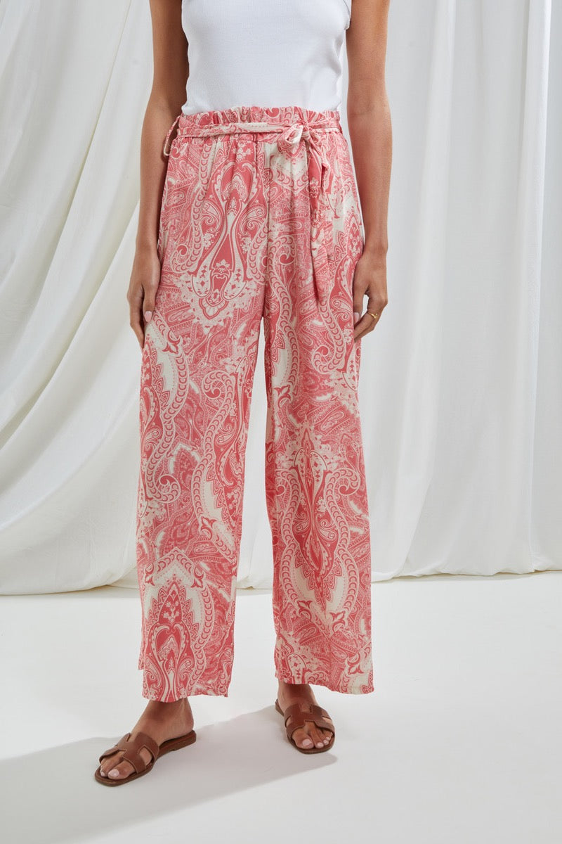 Charli - Cleo Pants Coral Print