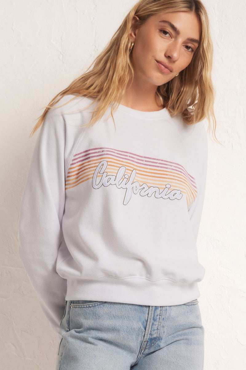 Z Supply - California Vintage Sweatshirt White