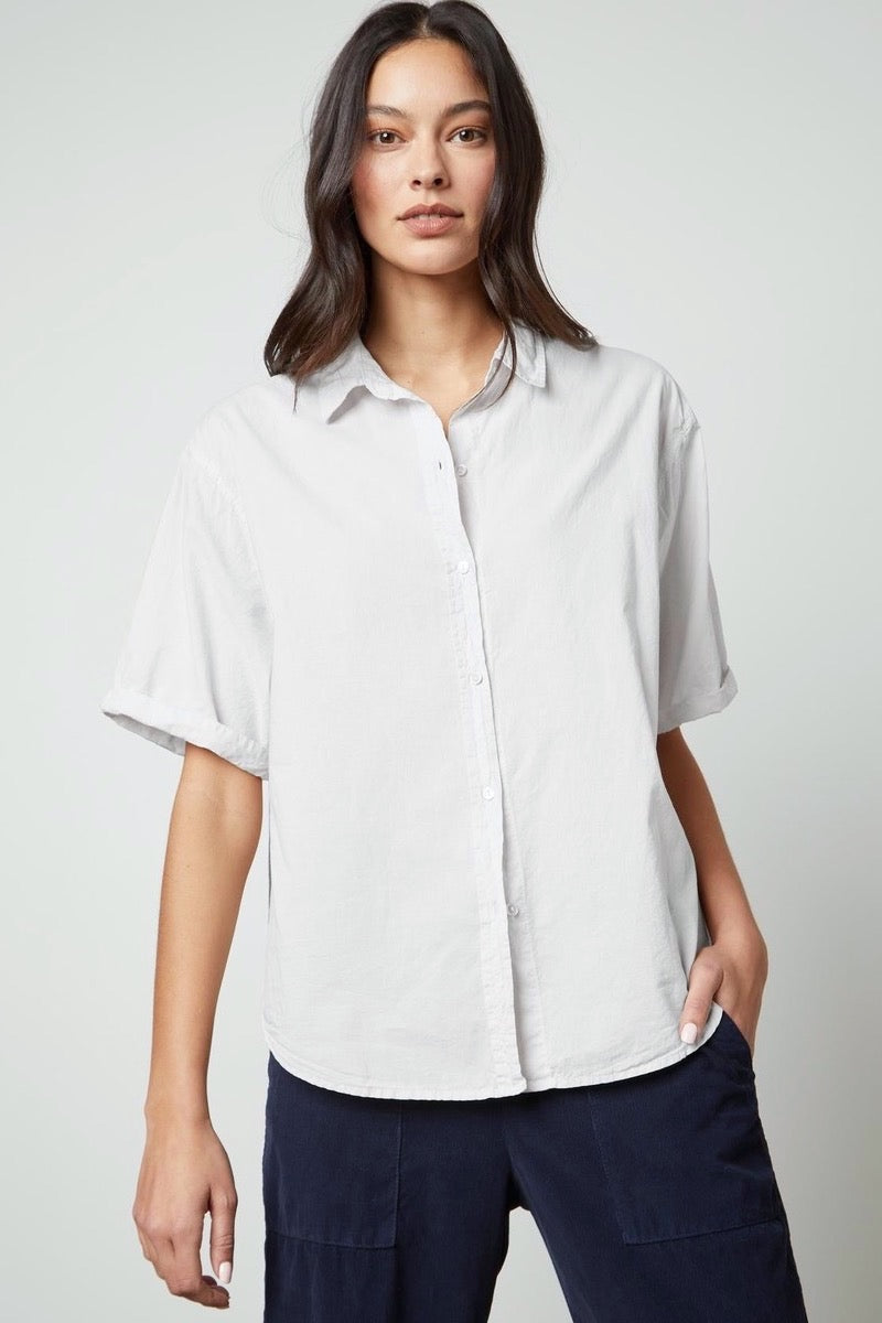 Velvet - Shannon Cotton S/S Shirt White