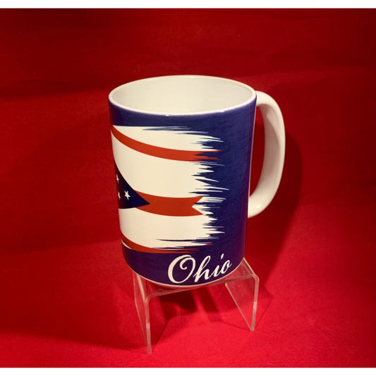 OHIO STATE LARGE SOFT TOUCH BLACK MATTE FINISH MUG