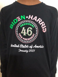 Biden-Harris Presidential Black Shirt