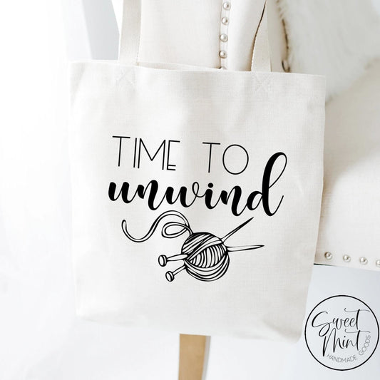 If I'm Sitting Then I'm Knitting Tote Bag - Yarn Bag