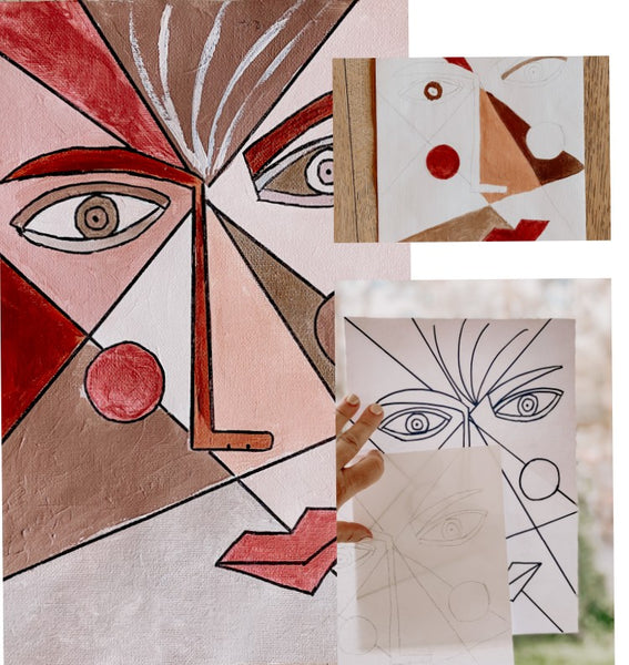 Creative Kids are inspired by Picasso to create these artworks montage