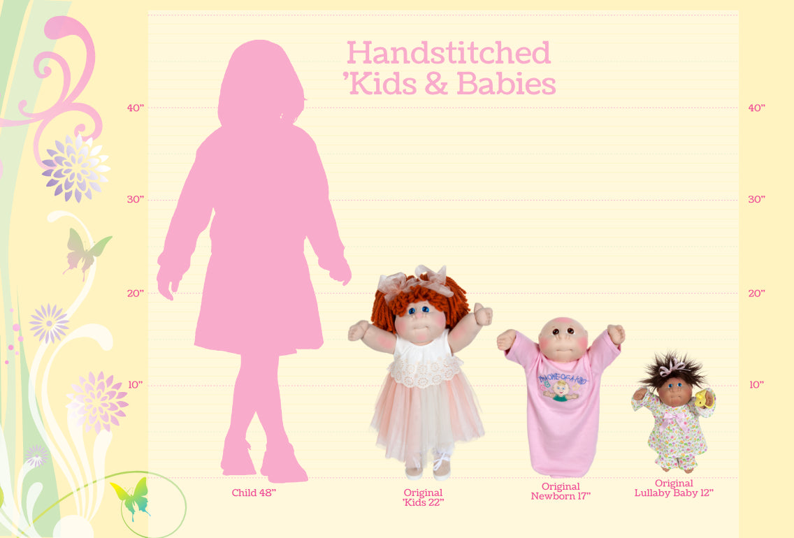 Hand-stitched Kids & Babies Size Chart