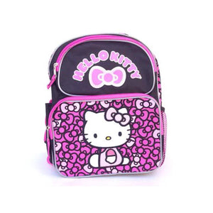 Hello Kitty Backpack Small 12 inch Bows Black - Backpack LA