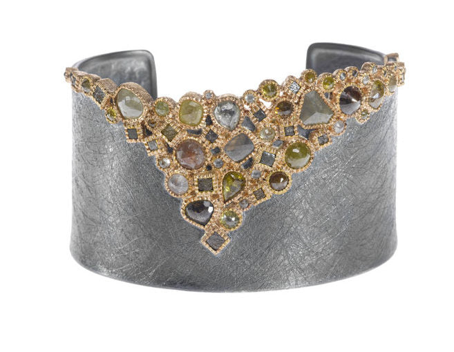 Todd Reed dark silver cuff