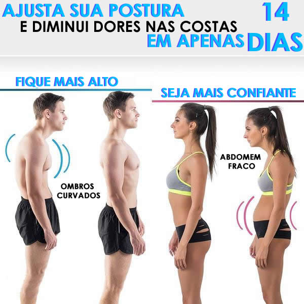 Posture Corrector PRO™ - Cinta Corretora de Postura - FRETE GRÁTIS ...