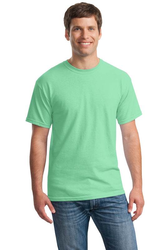 Antique Irish Green Gildan 5000 Female T-Shirt Mockup