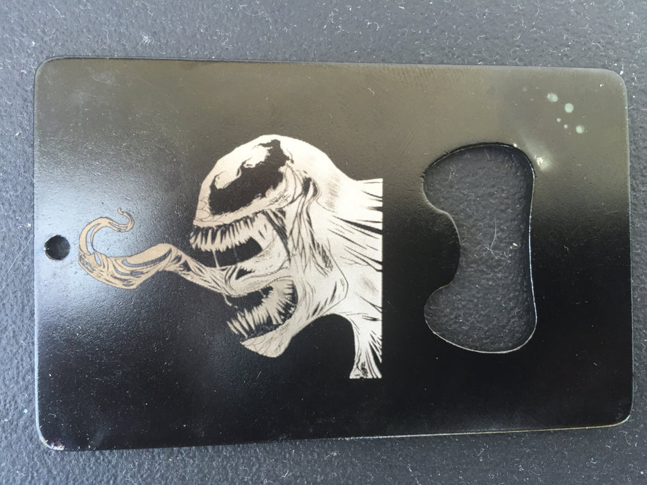 Venom spiderman spider man Man Card Laser etched Made to last also a b —  SMFX METAL ART