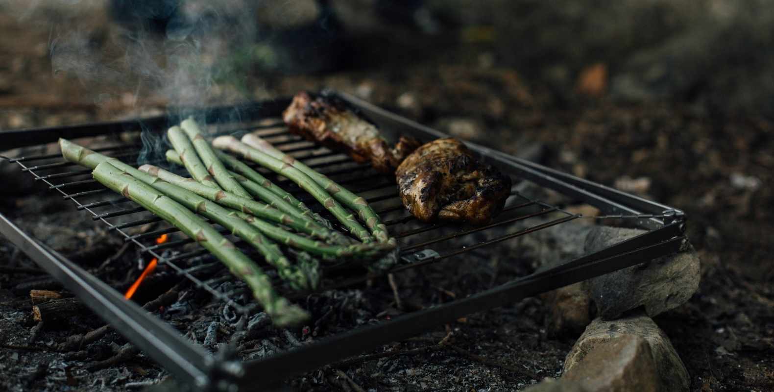 asparagus on M1 grill