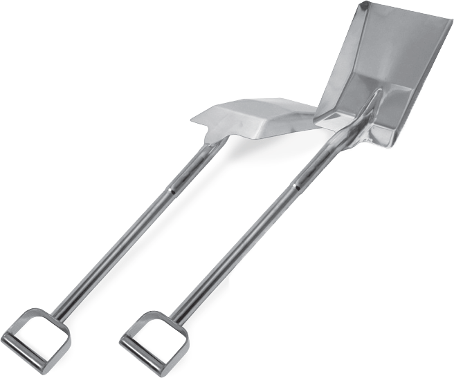 stainless steel shovel