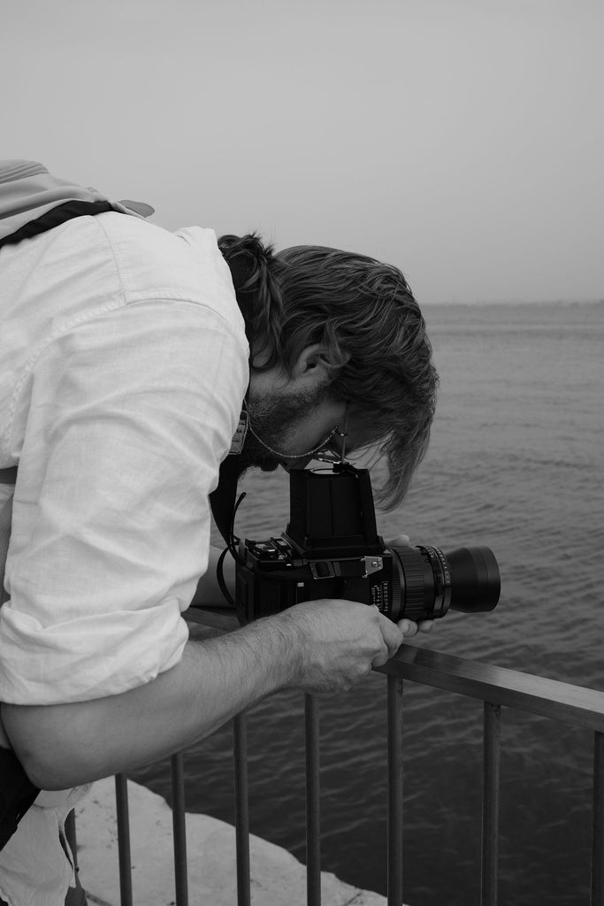 Don Goodman-Wilson shooting film camera
