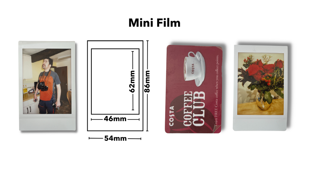 Analogue Wonderland| Everything You Need to Know About Fujifilm Instax Films, instax mini size comparison