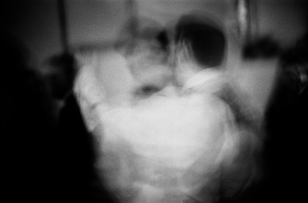 Long exposure shot on film at a wedding