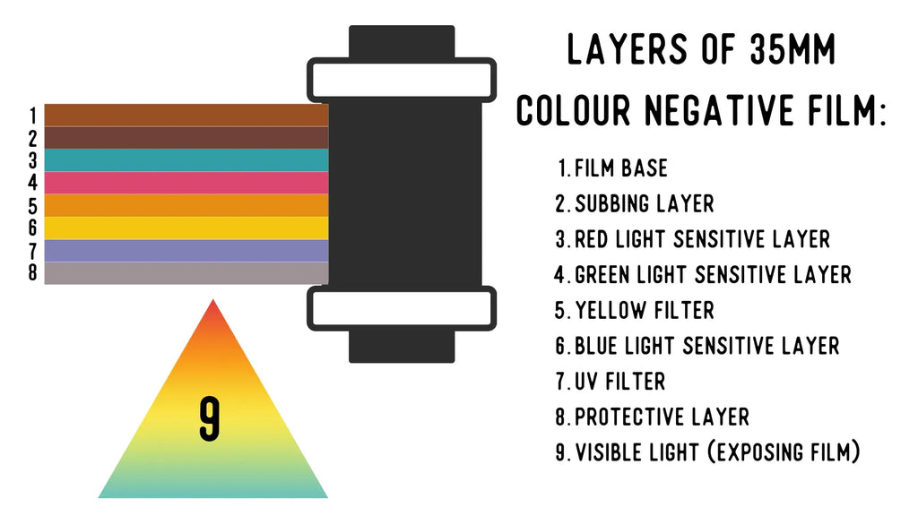 layers that make up a colour negative film