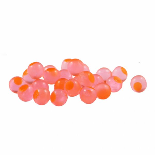 TROUTBEADS® Mottled Beads Orange (Clear) - Raven Tackle