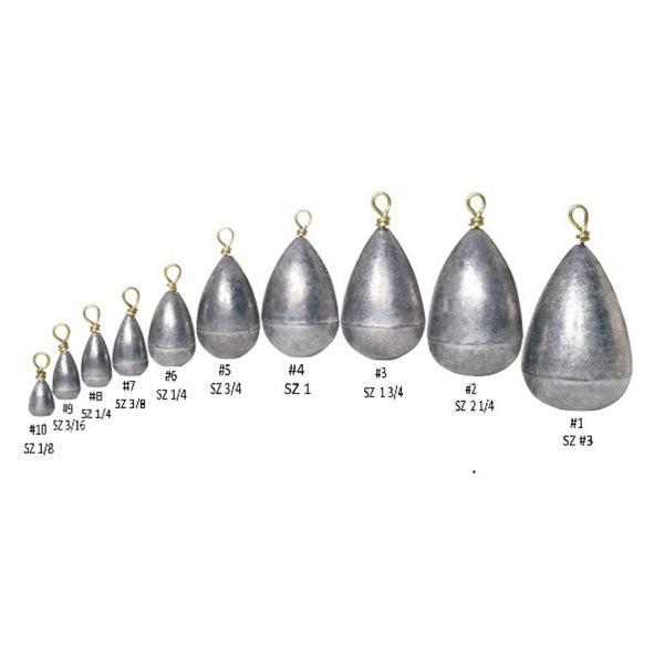 Water Gremlin Egg Sinkers – Natural Sports - The Fishing Store