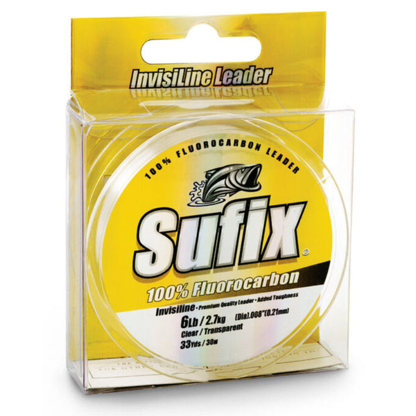 Sufix InvisiLine Ice Fluorocarbon Ice Fishing Line – Natural