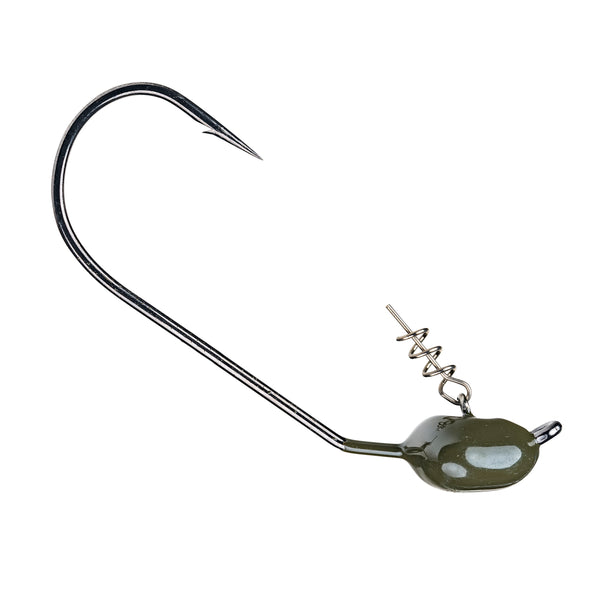 Strike King Tour Grade Mini Mag Jig Heads 3/8 oz / Green Pumpkin