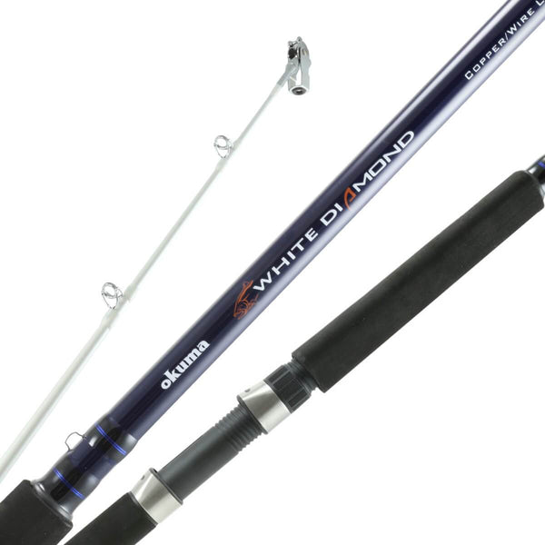 4PK DAIWA WILDERNESS 8''0 MLR TROLLING RODS W/ DAIWA ACCUDEPTH