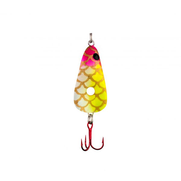 Clam Rattlin PT Spoon 1/16 oz - Orange Glow - Ice Fishing Lure