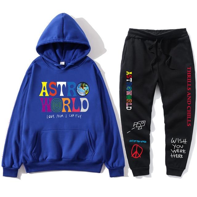 blue astroworld hoodie