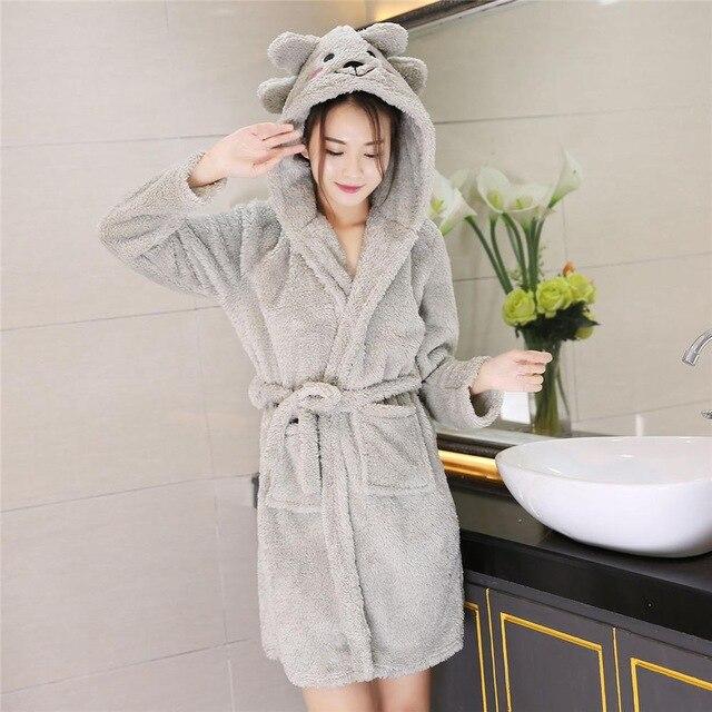 fleece hooded nightdress