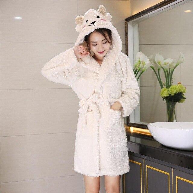 fleece hooded nightdress