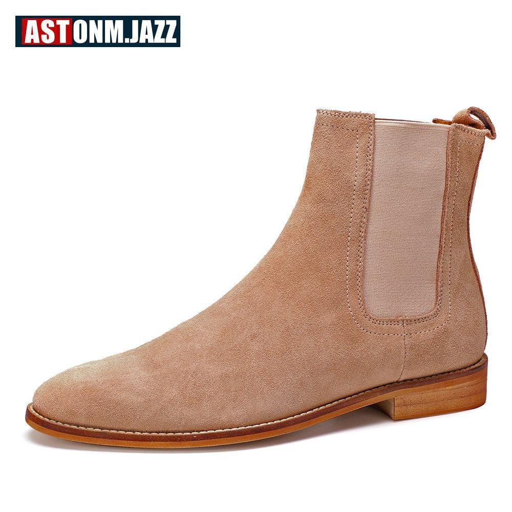 Men's Boots Casual Men Shoes Winter Mid 