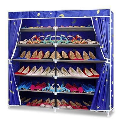 Actionclub Oxford Cloth Double Row Shoe Shelf Diy Shoe Organizer Shoe Express Monde