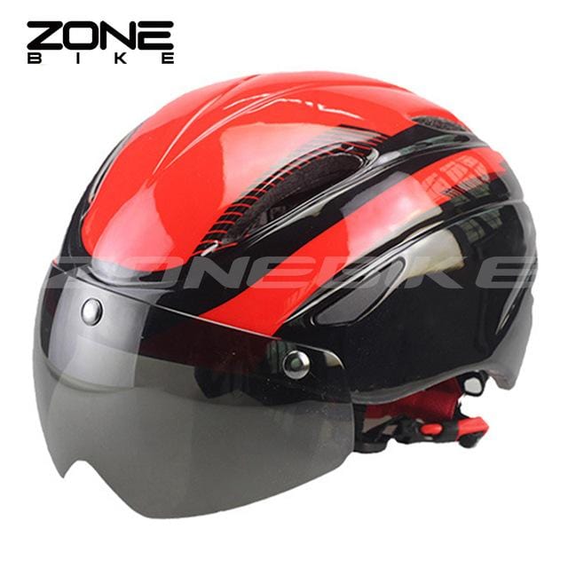 ZONEBIKE Road Cycling Bicycle Helmet With Lunettes Vtt Homme Bike 