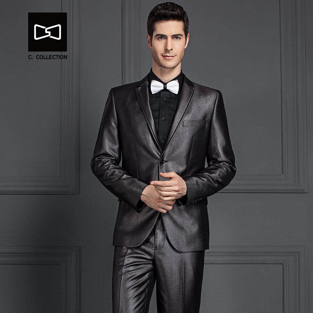 mens dark grey suit