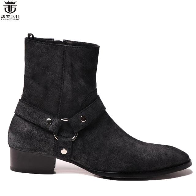 mens boots with metal ring