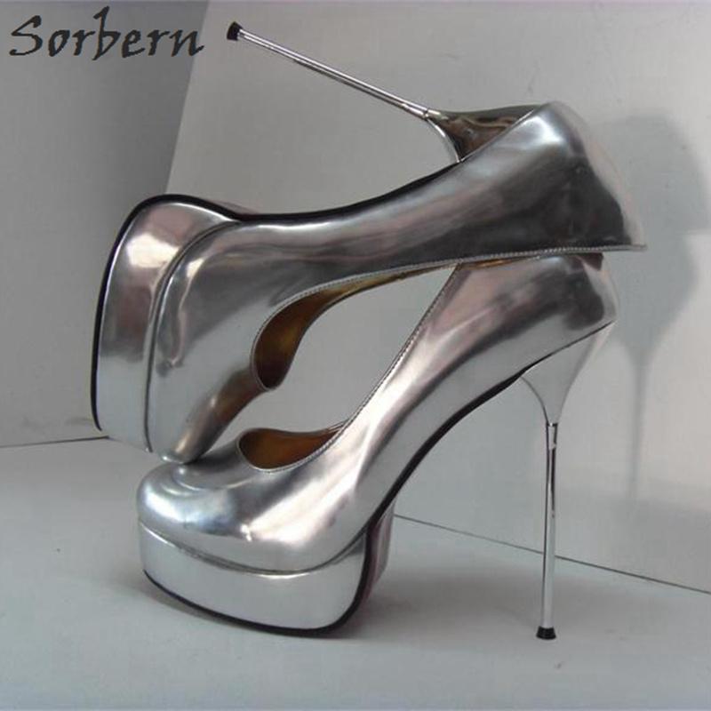 metal stilettos