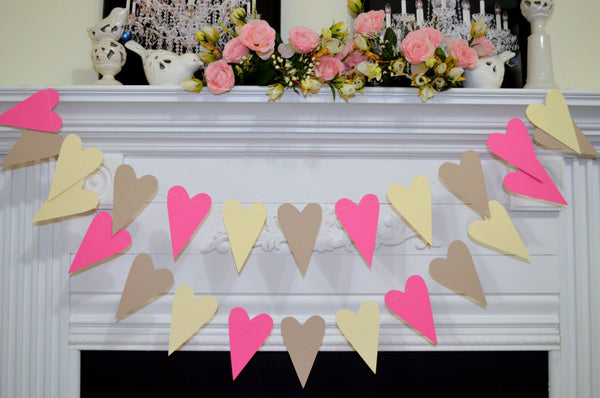paper garland wedding decoration