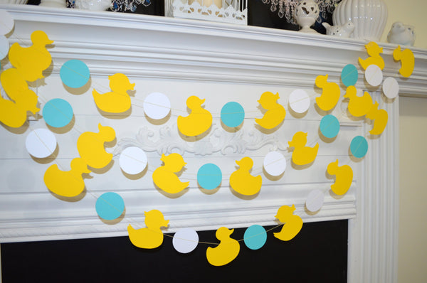 Rubber Ducky Baby Shower Decoration Ducky Paper Garland Duck Decorations Duckling Nursery Decorations Choose Your Colors
