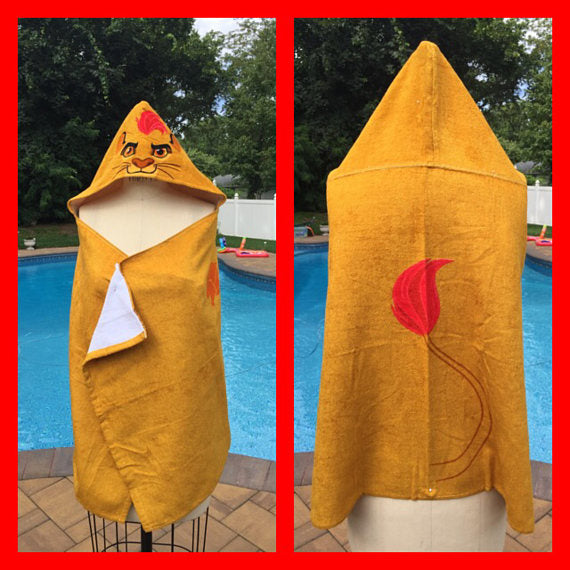 lion king baby towel