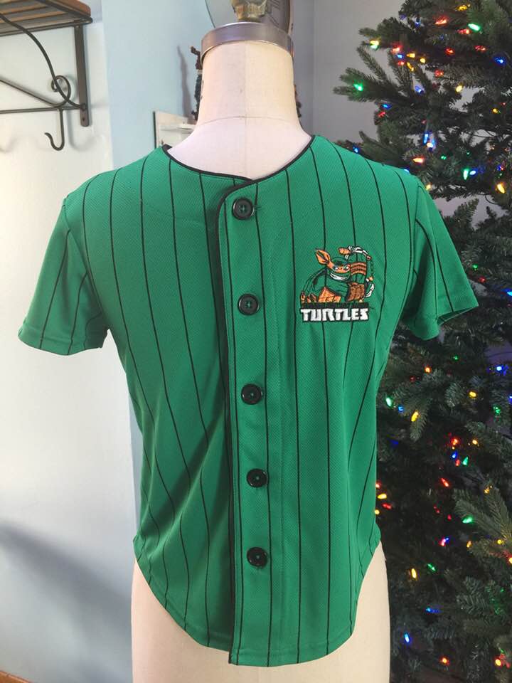 TMNT Ninja Turtle Boy's Baseball Jersey 